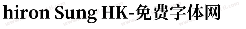 hiron Sung HK字体转换